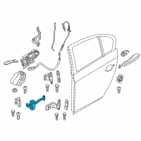 OEM 2011 BMW 535i GT Rear Door Brake Diagram - 51-22-7-197-874