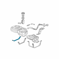 OEM Honda CR-V Band, Passenger Side Fuel Tank Mounting Diagram - 17521-S9A-000