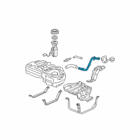 OEM 2005 Honda CR-V Pipe, Fuel Filler Diagram - 17660-S9A-A31