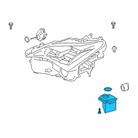 OEM 2019 Lexus RC F Computer Sub-Assembly, HEADLAMP Diagram - 89907-24031