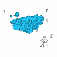 OEM 2015 Lexus RC F Headlamp Unit With Gas, Left Diagram - 81185-24210