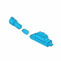 OEM Hyundai Veloster N Lamp Assembly-License Plate, LH Diagram - 92501-F6000