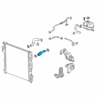 OEM 2018 Chevrolet Traverse Upper Hose Diagram - 84097807