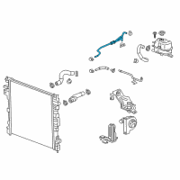 OEM Chevrolet Traverse Overflow Hose Diagram - 84299724