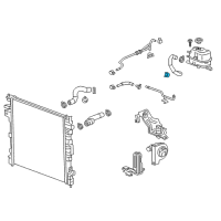 OEM Chevrolet Traverse Outlet Hose Clamp Diagram - 11549343