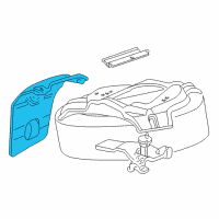 OEM Lincoln Spare Carrier Diagram - 8L2Z-1A484-A