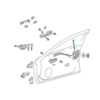 OEM 2018 Lexus GS350 Rod, Front Door Lock Open Diagram - 69311-30150