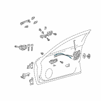 OEM 2015 Lexus GS350 Cable Assembly, Front Door Diagram - 69750-30180