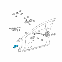 OEM 2018 Lexus GS450h Check Assy, Front Door Diagram - 68610-30210