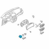 OEM Ford Flex Headlamp Switch Diagram - BE5Z-11654-DA