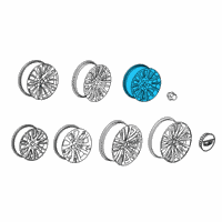 OEM Cadillac CT6 Wheel Diagram - 84506773