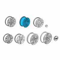 OEM 2020 Cadillac CT6 Wheel Diagram - 23391273