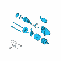 OEM Hyundai Santa Fe Starter Assembly Diagram - 36100-3C150