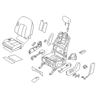 OEM 2011 Nissan Quest Pad Front Seat Cushion Diagram - 87361-1JB7C