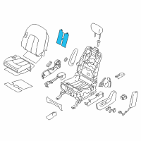 OEM 2014 Nissan Quest Heater Unit-Front Seat Back Diagram - 87635-1JE6B