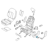 OEM 2012 Nissan Quest Switch Assembly-Front Seat, LH Diagram - 87067-1JB6D