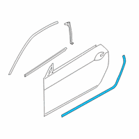 OEM BMW 840i SEAL, ENTRANCE, FRONT LEFT Diagram - 51-33-7-424-853