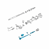 OEM Chevrolet C3500 Steering Gear Coupling Shaft Diagram - 26033170