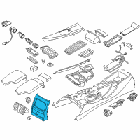 OEM 2016 BMW 428i xDrive Gran Coupe Covering Rear Diagram - 51-16-9-235-494
