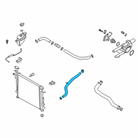 OEM 2019 Hyundai Santa Fe Hose Assembly-RADAATOR, LWR Diagram - 25415-S1700