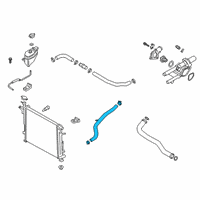 OEM 2020 Hyundai Santa Fe Hose Assembly-RADAATOR, LWR Diagram - 25415-S1700