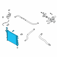 OEM 2019 Hyundai Santa Fe Radiator Assy Diagram - 25310-S1120