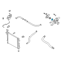 OEM Kia Sportage Gasket-WITH/INLET Fitting Diagram - 256422GTA0