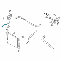 OEM 2020 Hyundai Santa Fe Hose-Radiator Reservoir Diagram - 25443-S1000