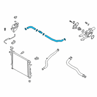 OEM 2020 Hyundai Santa Fe Hose Assembly-Radiator, UPR Diagram - 25414-S1700