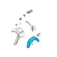 OEM 2004 Kia Sorento Guard-Rear Wheel, LH Diagram - 868213E000