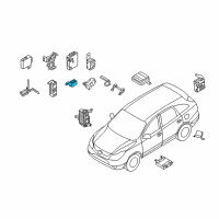 OEM 2010 Hyundai Veracruz Module Assembly-Automatic Transaxle Key Lock Control Diagram - 95850-3J001