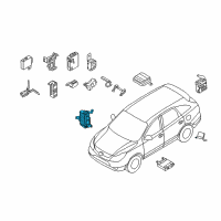 OEM 2011 Hyundai Veracruz Instrument Panel Junction Box Assembly Diagram - 91950-3J110