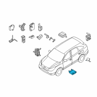 OEM 2009 Hyundai Veracruz Unit Assembly-Memory Power Seat Diagram - 95450-3J102