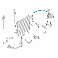 OEM Ford Ranger Overflow Hose Diagram - KB3Z-8075-F