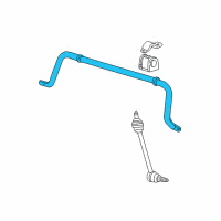 OEM 2001 Lincoln LS Stabilizer Bar Diagram - XW4Z-5A772-BA