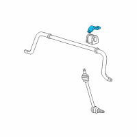 OEM 2002 Lincoln LS Stabilizer Bar Bracket Diagram - XW4Z-5486-AA