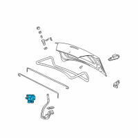 OEM Oldsmobile Rear Compartment Lid Latch Assembly Diagram - 22712681