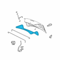 OEM 2001 Oldsmobile Alero Weatherstrip, Rear Compartment Lid Diagram - 22657722