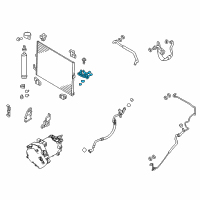 OEM 2013 Infiniti M56 Pipe-Cooler, CONDENSER To Tank Diagram - 92446-1MA0B