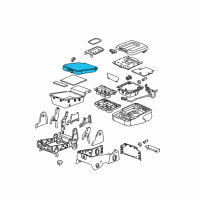 OEM 2017 GMC Sierra 2500 HD Seat Cushion Diagram - 22881425