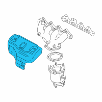 OEM 2001 Kia Sephia Insulator Assembly-Exhaust Diagram - 0K2AA13390