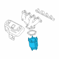 OEM 2000 Kia Spectra Manifold Converter Diagram - 0K2BW20500