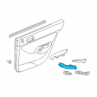 OEM 2004 Honda Civic Base, L. RR. Door Grip *NH361L* (CF GRAY) Diagram - 83791-S5A-003ZC