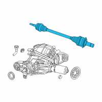 OEM 2013 Jeep Grand Cherokee Shaft-Axle Half Diagram - 4726091AD