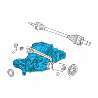 OEM 2012 Dodge Durango Differential-Rear Axle Diagram - 68210544AA