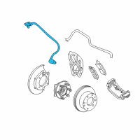 OEM 1999 Chevrolet Silverado 2500 Front Speed Sensor Diagram - 15716205