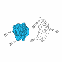 OEM 2011 Cadillac CTS Alternator Diagram - 23480514