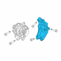 OEM Cadillac CTS Mount Bracket Diagram - 12612734