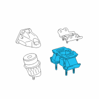 OEM 2017 Lexus RC200t INSULATOR, Engine Mo Diagram - 12371-36270