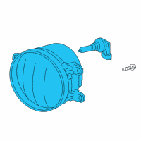 OEM Toyota Highlander Fog Lamp Assembly Diagram - 81210-02160